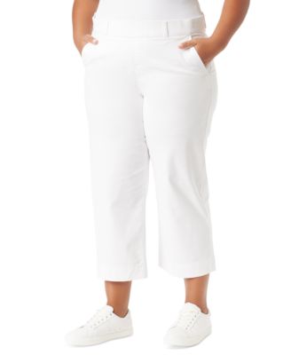 Gloria Vanderbilt - Trendy Plus Size Shape Effect Wide-Leg Cropped Pants