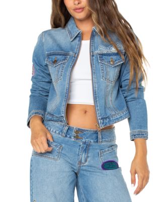 Von Dutch - Women's Zip-Front Denim Jacket