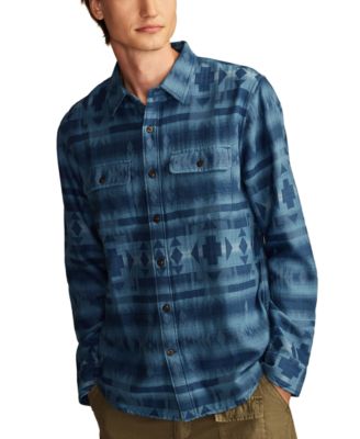 Lucky Brand - Men's Jacquard Double Weave Humboldt Long Sleeve Shirt