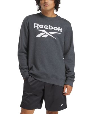 Reebok - Men's Identity Fleece Stacked Logo Crew Sweatshirt