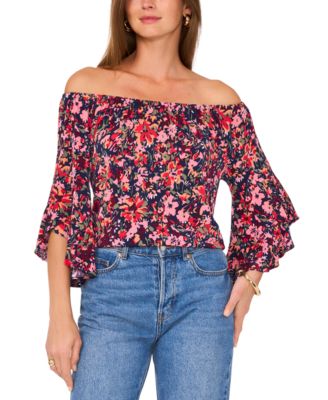 Vince Camuto - Women's Floral Off-The-Shoulder Top