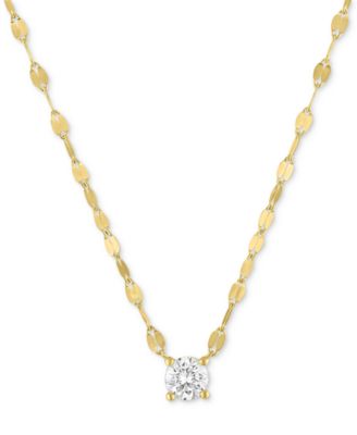 Forever Grown Diamonds - Lab-Grown Diamond Necklace (1/4 ct. t.w.) in Sterling Silver