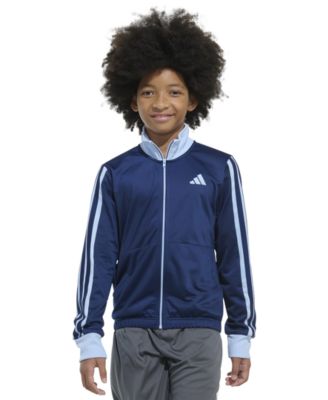 adidas - Big Boys Long-Sleeve Colorblocked Tricot Jacket
