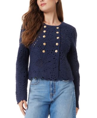 Sam Edelman - Women's Fiona Knit Double Breasted Blazer