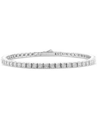 Macy's - Diamond Illusion Set Tennis Bracelet (2 ct. t.w.) in 14k White Gold