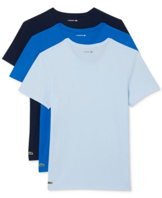 Lacoste - Men's Slim Fit Crewneck Undershirts - 3-pack
