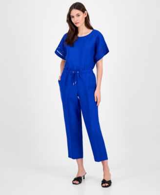 Anne Klein - Women's Drawstring-Waist Ankle Pants