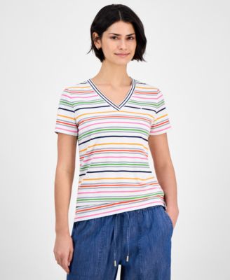 Nautica Jeans - Women's Floral-Print V-Neck Top
