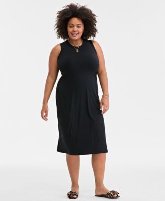 On 34th - Trendy Plus Size Tank Midi Dress