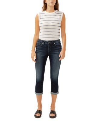 Silver Jeans Co. - Women's Elyse Mid-Rise Capri Jeans