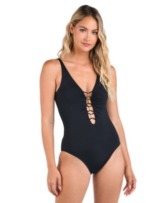 La Blanca - Women's Island Goddess Plunging Swimsuit