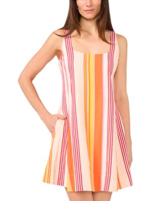 1.STATE - Women's Scoop-Neck Sleeveless Mini Dress