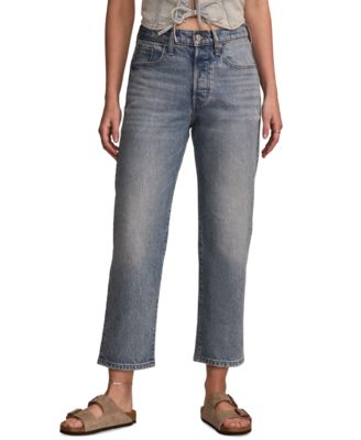Lucky Brand - Women's 90s Straight-Leg Cropped Denim Jeans