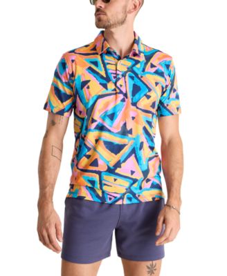 Chubbies - Men's The Exploding Nacho Short Sleeve Geo Print Polo Shirt
