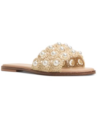 ALDO - Women's Gizelle Embellished Flat Slide Sandals