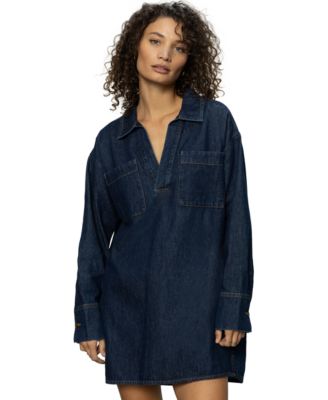 Sanctuary - Women's All-Day Long-Sleeve Denim Tunic Dress