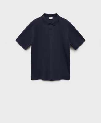 MANGO - Men's EU Relaxed Fit Cotton Polo Shirt