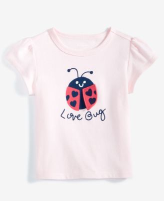 First Impressions - Baby Girls Love Bug Graphic T-Shirt