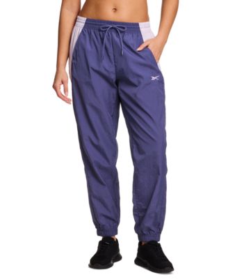 Reebok - Women's Woven Crinkle Colorblocked Jogger Pants