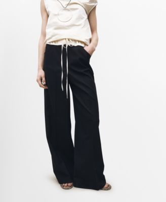 MANGO - Women's Combined Wool Blend Jogger Pants