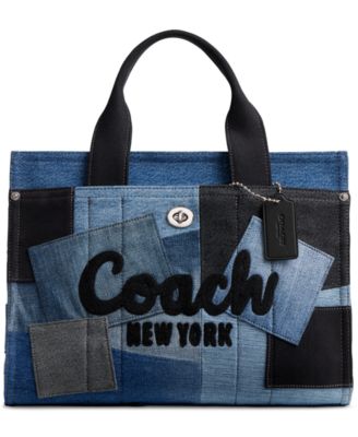 COACH - Medium Patchwork Denim Cargo Tote Bag