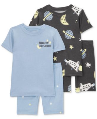 Carter's - Toddler Boys 4-Pc. Space-Print Cotton Pajamas Set
