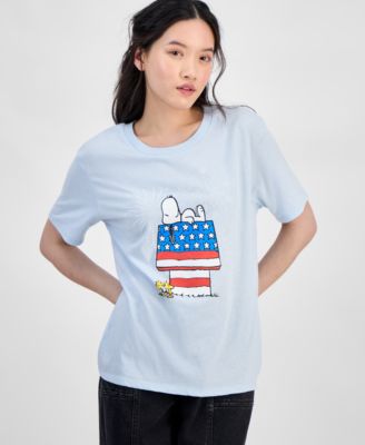 Disney - Juniors' Snoopy Fireworks Graphic T-Shirt