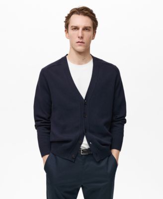 MANGO - Men's Knitted Cotton Cardigan