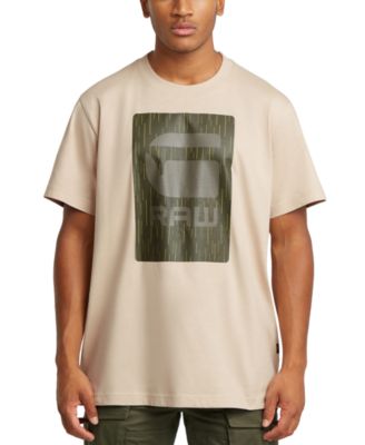 G-Star Raw - Men's Relaxed Fit Short Sleeve Burger Box Graphic Crewneck T-Shirt