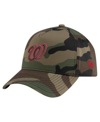 New Era - Men's Camo Washington Nationals Woodland Team Pop 9FORTY A-Frame Adjustable Hat
