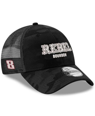 Richard Childress Racing Team Collection - Men's Black Kyle Busch Rebel Bourbon 9FORTY Trucker Adjustable Hat
