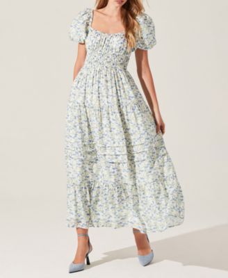 ASTR the Label - Women's Florentina Puff-Sleeve Maxi Dress