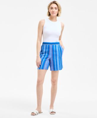 Charter Club - Women's Magnolia Linen Striped Shorts