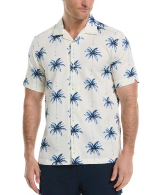 Cubavera - Men's Palm Tree Print Short-Sleeve Button-Down Shirt