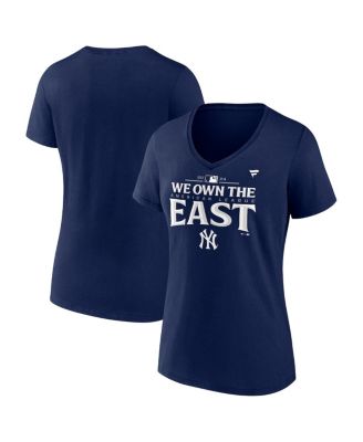 Fanatics - Women's Navy New York Yankees Al East Division Champions plus size Locker Room T-shirt