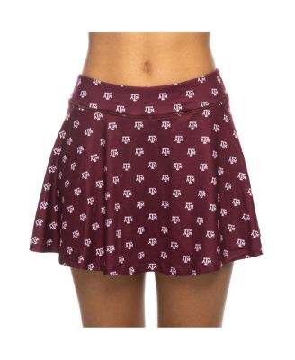 ZooZatz - Women's Maroon Texas A M Aggies All-Over Print Flowy Skort