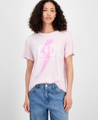 Grayson Threads, The Label - Juniors' Crewneck AC/DC T-Shirt