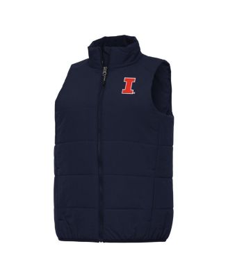 Antigua - Women's Navy Illinois Fighting Illini Experience Full-Zip Vest