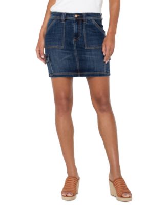 Liverpool Los Angeles - Women's Denim Cargo Mini Skirt