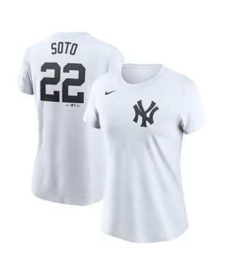 Nike - Women's Juan Soto White New York Yankees Fuse Name Number T-Shirt