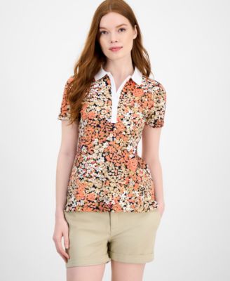 Tommy Hilfiger - Women's Floral-Print Polo Shirt