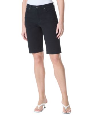 Gloria Vanderbilt - Petite Amanda Side-Slit Bermuda Shorts