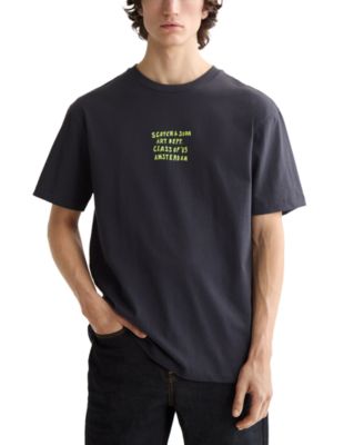 SCOTCH & SODA - Men's Relaxed Fit Short Sleeve Crewneck Art Class Graphic T-Shirt
