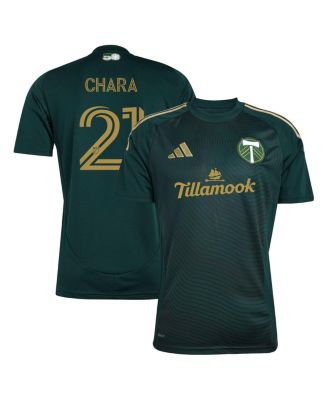 adidas - Men's Diego Chara Green Portland Timbers 2025 Forever Green Gold Replica Player Jersey