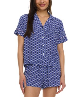 Flora by Flora Nikrooz - Women's Joselyn Notched-Collar Short Pajama Set