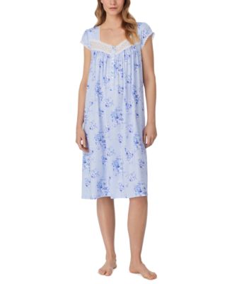 Eileen West - Women's Floral Cap-Sleeve Waltz Nightgown