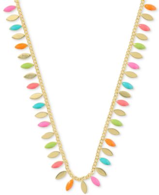 Kendra Scott - 14k Gold-Plated Multicolor 19" Adjustable Statement Necklace