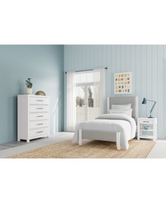 Furniture - Catriona 3pc Bedroom Set (Twin Upholstered Bed, Chest & Open Nightstand), Created for Macy's