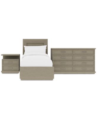 Furniture - Cascade 3-Pc. Bedroom Set (Twin Bed, Dresser & Nightstand)