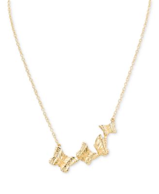 Patricia Nash - Gold-Tone Multi-Butterfly Statement Necklace, 18" + 3" extender